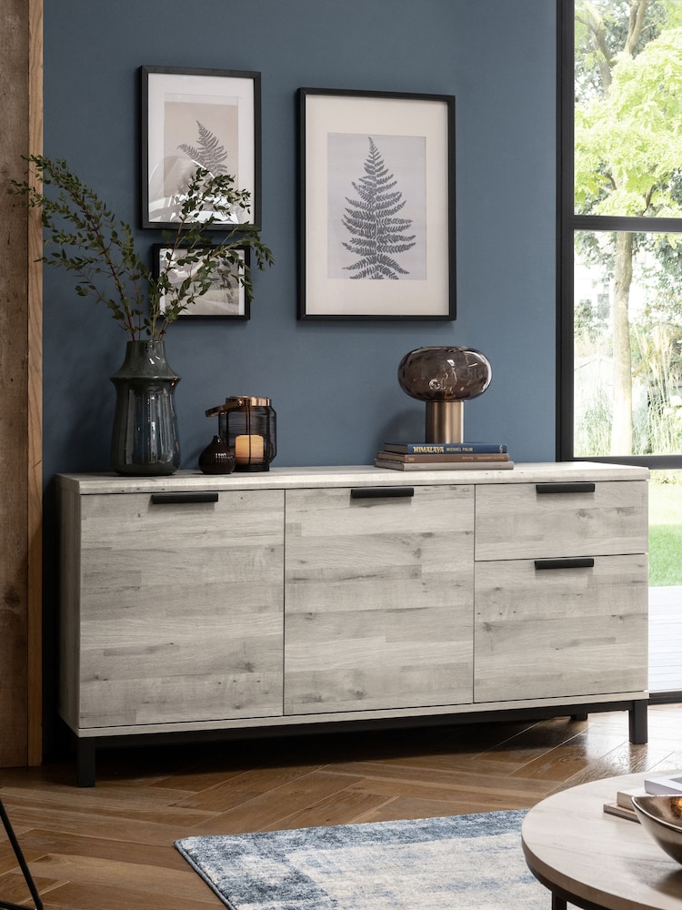 Light Grey Bronx Large Sideboard - Image 1 of 12