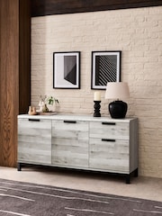 Light Grey Bronx Large Sideboard - Image 4 of 12