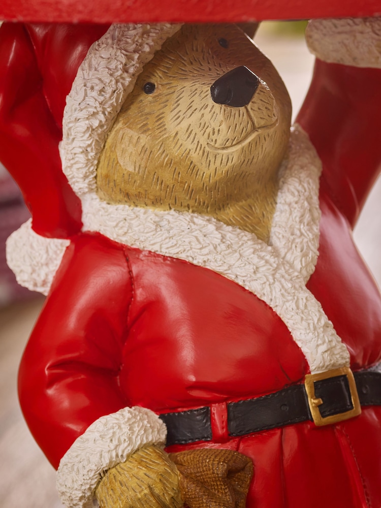Red Bertie Bear  Christmas Shaped Side Table - Image 2 of 6