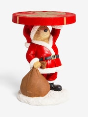 Red Bertie Bear  Christmas Shaped Side Table - Image 5 of 6