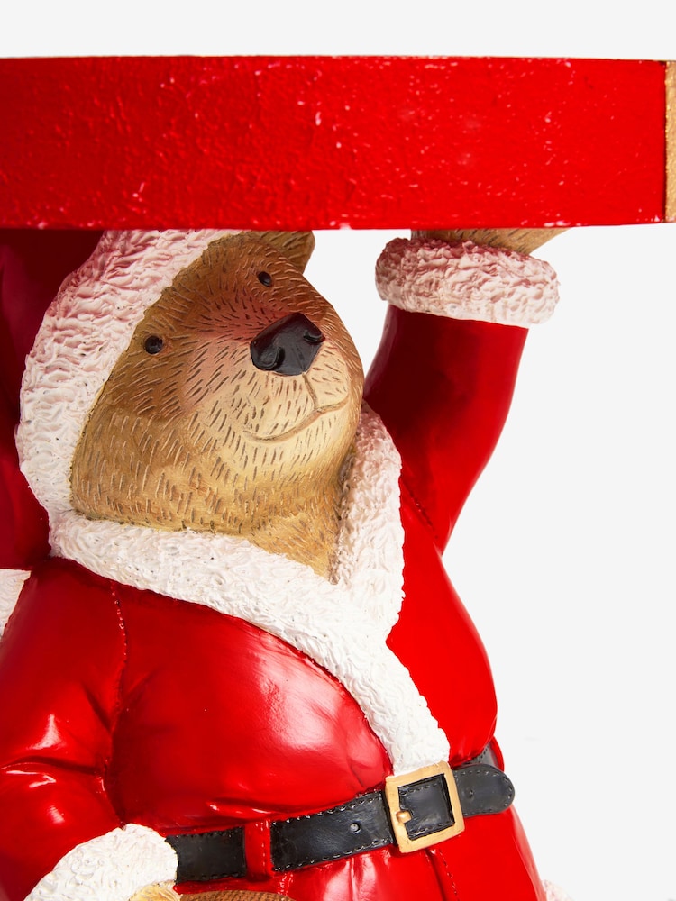 Red Bertie Bear  Christmas Shaped Side Table - Image 6 of 6