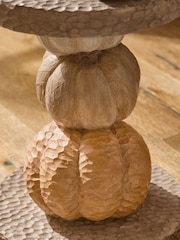 Natural Resin Pumpkin Shaped Side Table - Image 2 of 4