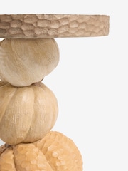 Natural Resin Pumpkin Shaped Side Table - Image 3 of 4