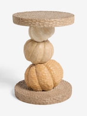 Natural Resin Pumpkin Shaped Side Table - Image 4 of 4