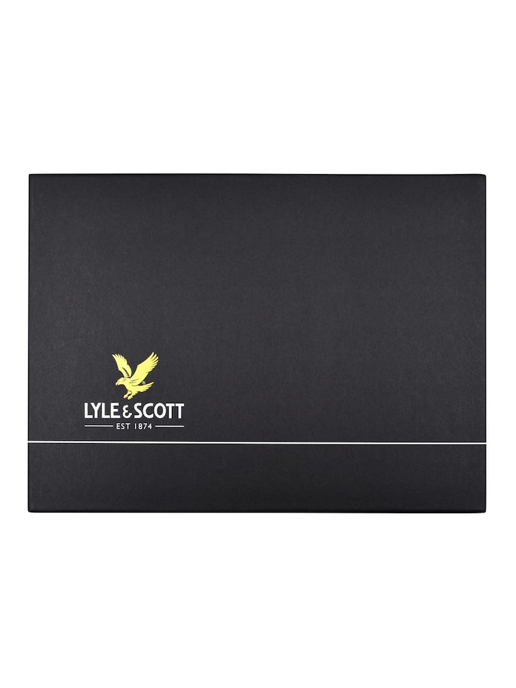 Lyle & Scott Комплект из ребристой шапочки и шарфа из овечьей шерсти - Image 2 of 2