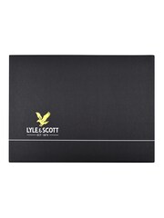 Lyle & Scott Natural Checked Scarf and Beanie Gift Set - Image 2 of 2