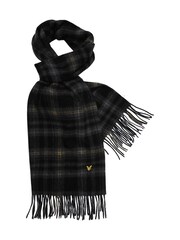 Lyle & Scott Black Tartan Cashmere Scarf - Image 1 of 1