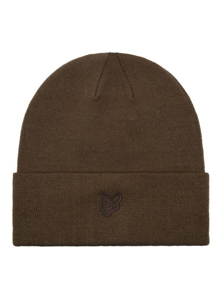Lyle & Scott Green Tonal Eagle Beanie - Image 1 of 1