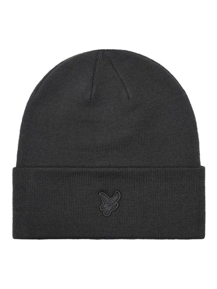 Lyle & Scott Grey Tonal Eagle Beanie - Image 1 of 1