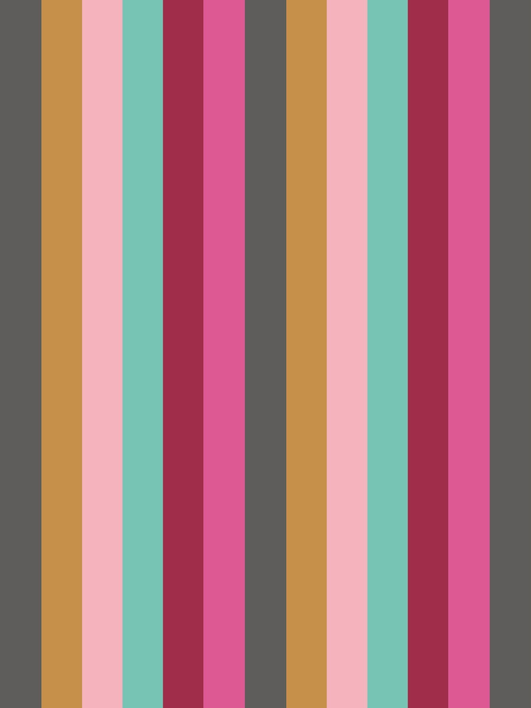 Ohpopsi Hot Magenta Rainbow Bloc A4 Wallpaper Sample - Image 1 of 1