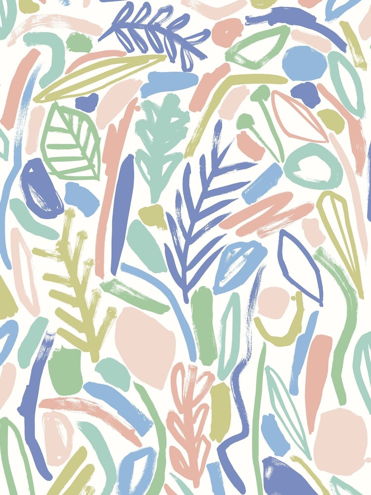 Ohpopsi Periwinkle Verdure A4 Wallpaper Sample - Image 1 of 1