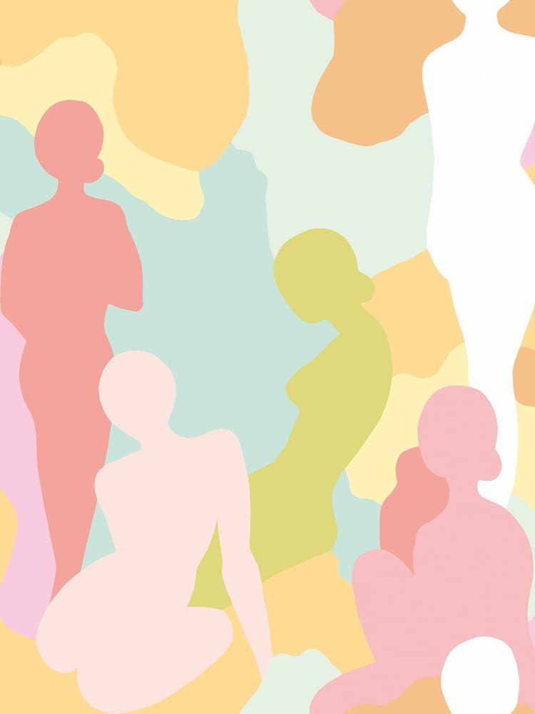 Ohpopsi Citrus Punch Silhouette A4 Wallpaper Sample - Image 1 of 1