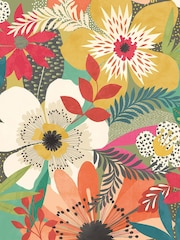 Ohpopsi Olive Floral Riot A4 Wallpaper Sample - Image 1 of 1