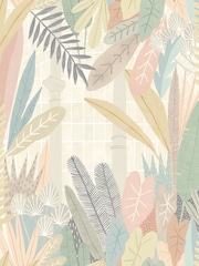 Ohpopsi Blush and Apricot Glasshouse A4 Wallpaper Sample - Image 1 of 1