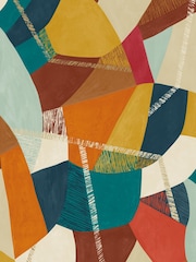 Ohpopsi Rust Peacock Abstract Geo A4 Wallpaper Sample - Image 1 of 1