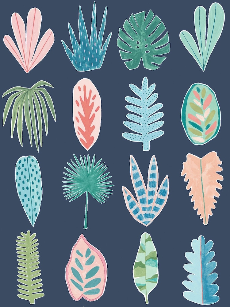 Ohpopsi Ink Twist Leaf Boogie A4 Wallpaper Sample - Image 1 of 1
