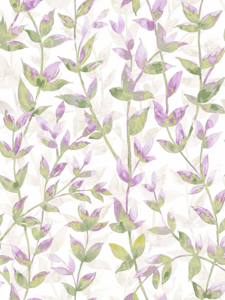 Ohpopsi Heather Asparagus Pomponette A4 Wallpaper Sample - Image 1 of 1