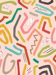 Ohpopsi Coral Twist Squiggle A4 Wallpaper Sample - Image 1 of 1
