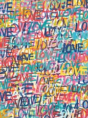 Ohpopsi Pop Riot Love Scribble A4 Wallpaper Sample - Image 1 of 1