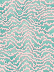 Ohpopsi Bubblegum and Mint Contour A4 Wallpaper Sample - Image 1 of 1
