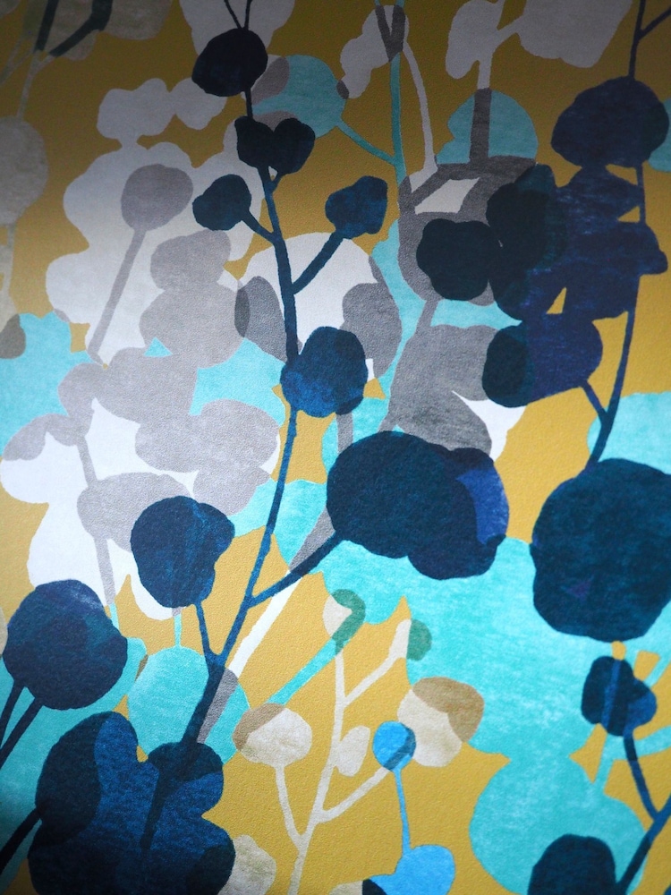 Ohpopsi Royal Mustard Blossom A4 Wallpaper Sample - Image 1 of 1