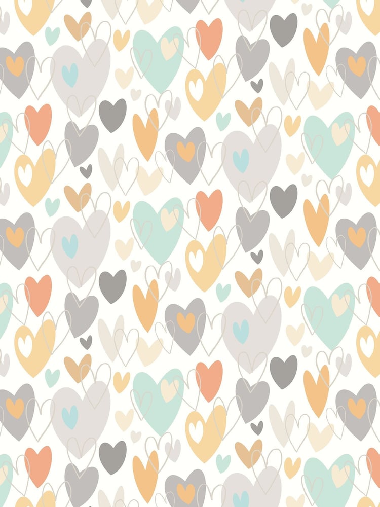 Ohpopsi Honey Mallow Pop Hearts A4 Wallpaper Sample - Image 1 of 1