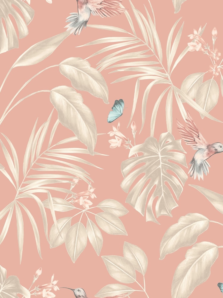 Ohpopsi Rosewood Hummingbird A4 Wallpaper Sample - Image 1 of 1