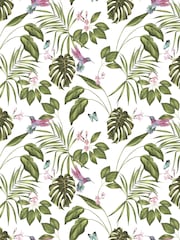 Ohpopsi Wilderness White Hummingbird Wilderness White A4 Wallpaper Sample - Image 1 of 1