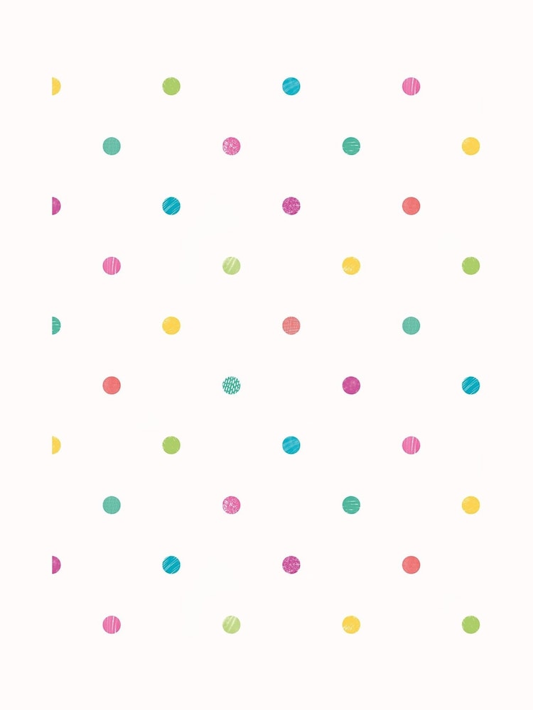 Ohpopsi Emerald and Cerise Doodle Spot A4 Wallpaper Sample - Image 1 of 1