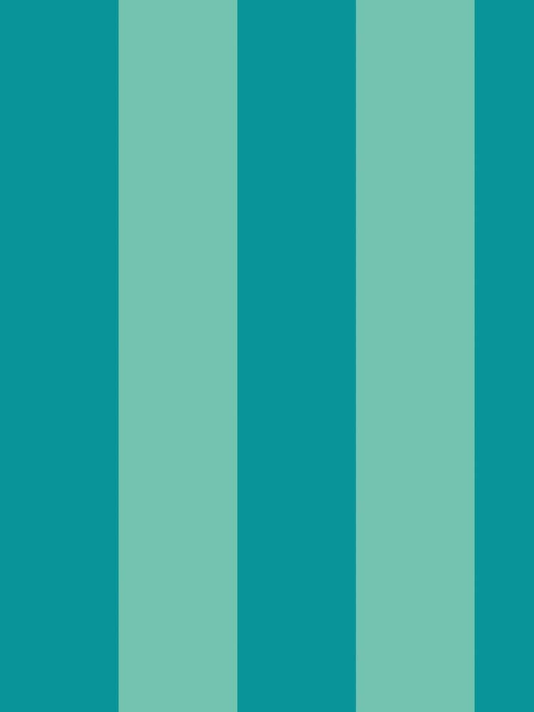 Ohpopsi Rich Teal Bloc Stripe A4 Wallpaper Sample - Image 1 of 1