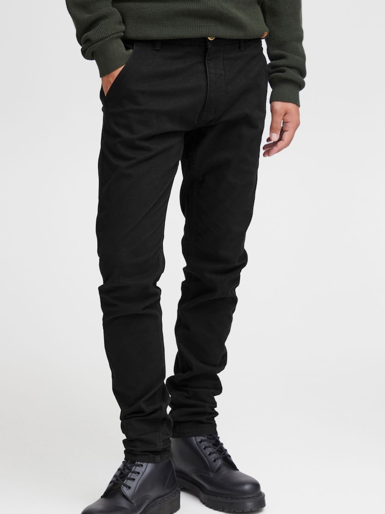 Blend Black Slim Fit Chino Trousers - Image 1 of 5