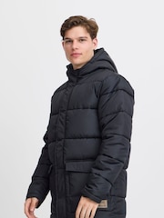 Blend Black Longline Puffer Jacket - Image 1 of 5