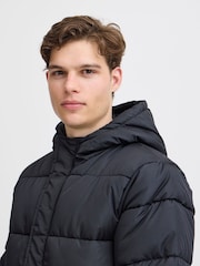 Blend Black Longline Puffer Jacket - Image 3 of 5