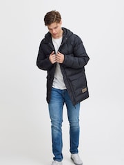 Blend Black Longline Puffer Jacket - Image 4 of 5