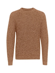 Blend Brown 100% Cotton Fisherman Knitted Sweat Jumper - Image 5 of 5