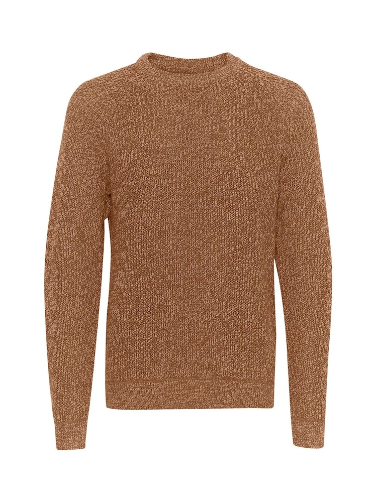 Blend Brown 100% Cotton Fisherman Knitted Sweat Jumper - Image 5 of 5