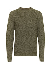 Blend Green 100% Cotton Fisherman Knitted Sweat Jumper - Image 5 of 5