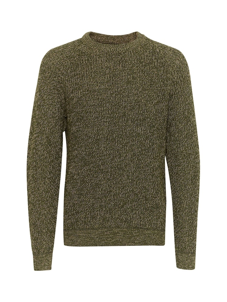 Blend Green 100% Cotton Fisherman Knitted Sweat Jumper - Image 5 of 5