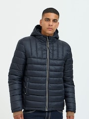 Blend Black Lightweight Reversible Padded Coat - Image 1 of 5