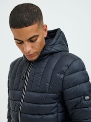 Blend Black Lightweight Reversible Padded Coat - Image 3 of 5