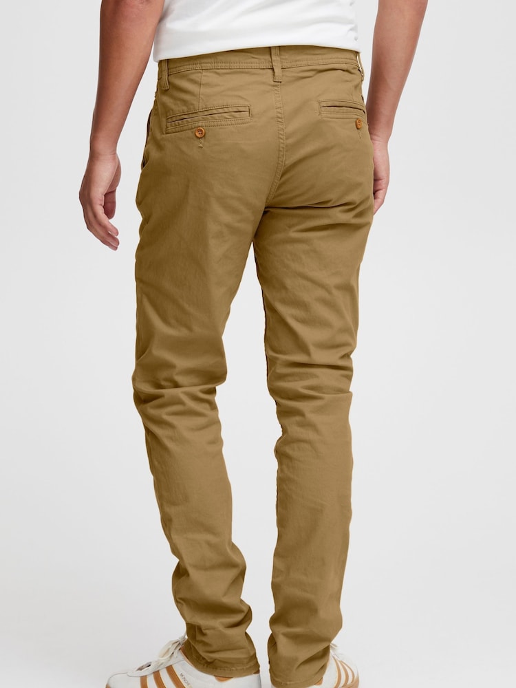 Blend Brown Slim Fit Chino Trousers - Image 2 of 5