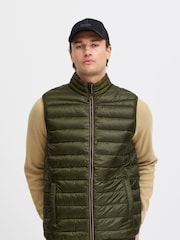 Blend Green Metallic Coated Gilet - Image 1 of 5