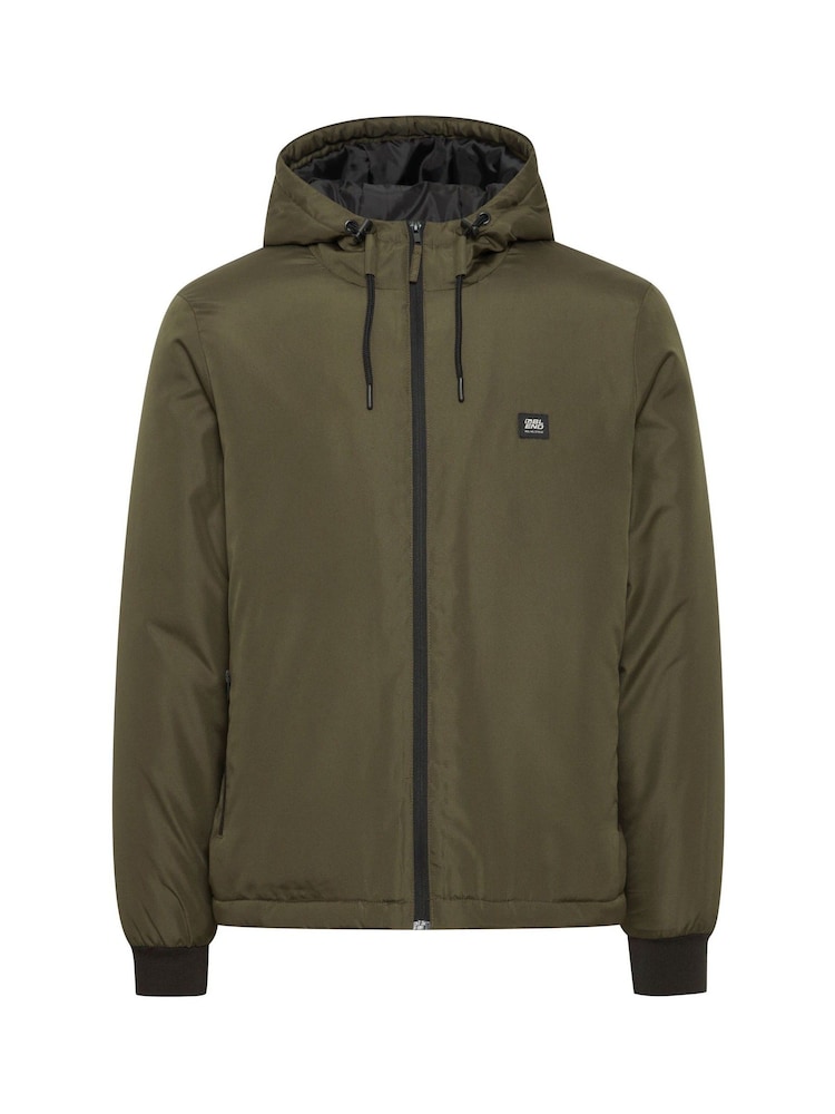 Blend Khaki Green Lightweight Reversible Hooded Jacket - Image 5 of 5