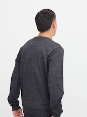 Blend Black Crew Neck Knitted Sweat Jumper - Image 2 of 5