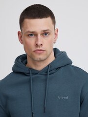 Blend Blue Hooded Sweater - Image 3 of 5