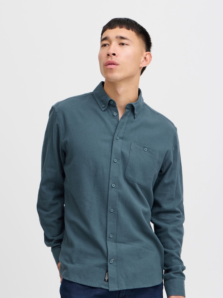 Blend Blue 100% Cotton Casual Long Sleeve Shirt - Image 1 of 5