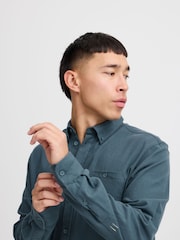 Blend Blue 100% Cotton Casual Long Sleeve Shirt - Image 3 of 5