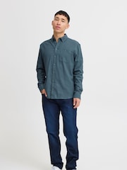 Blend Blue 100% Cotton Casual Long Sleeve Shirt - Image 4 of 5