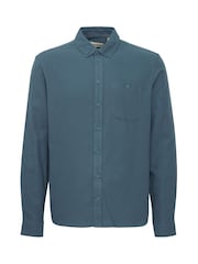 Blend Blue 100% Cotton Casual Long Sleeve Shirt - Image 5 of 5