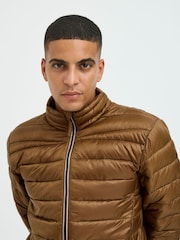 Blend Tan Brown Metallic Coated Jacket - Image 3 of 5